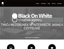 Tablet Screenshot of blackonwhite.pl